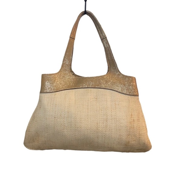 COACH Lexi Butterfly Straw Carryall Purse - Picture 6 of 15